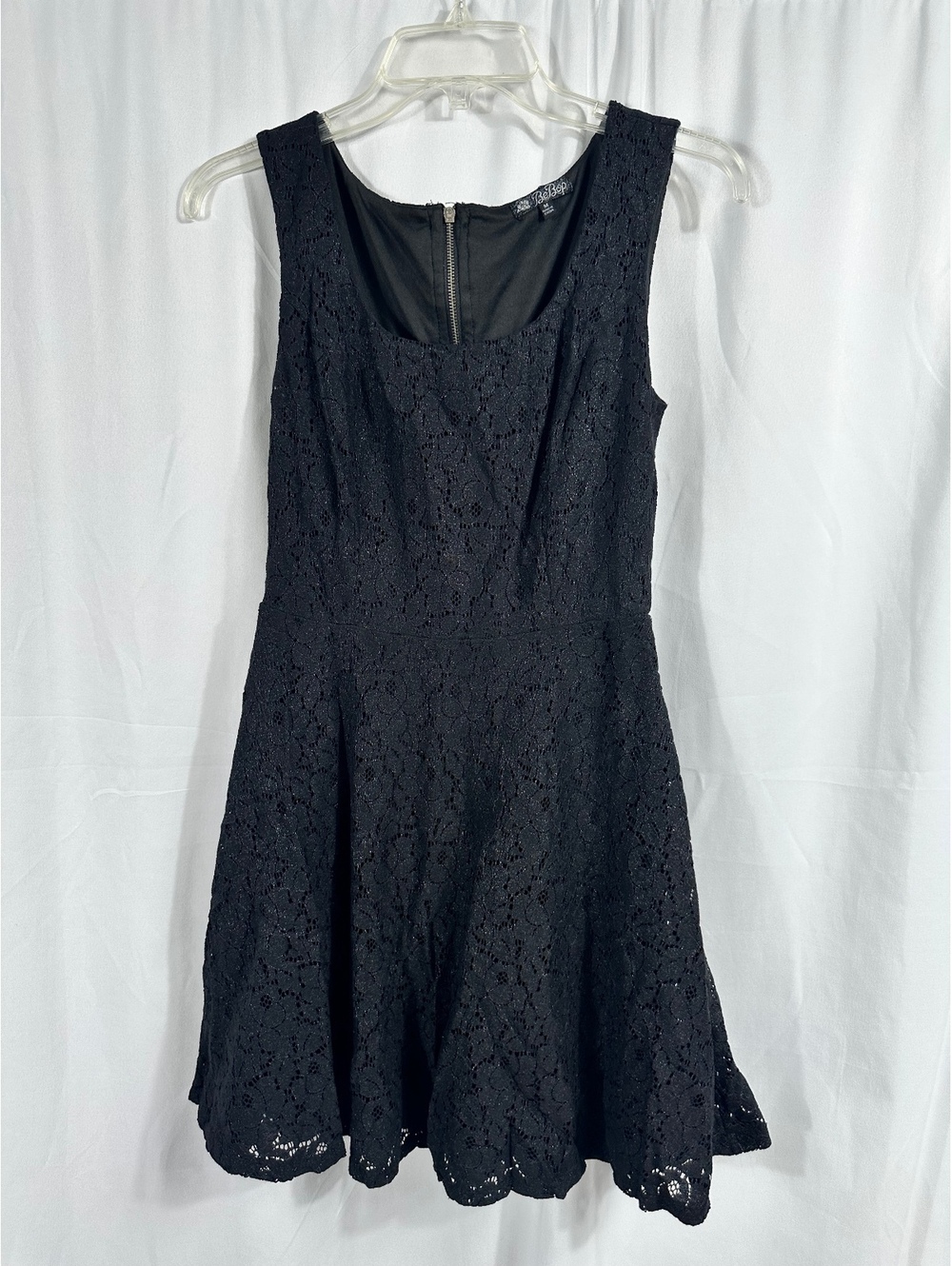 BeBop Black Lace Fit & Flare Dress Medium